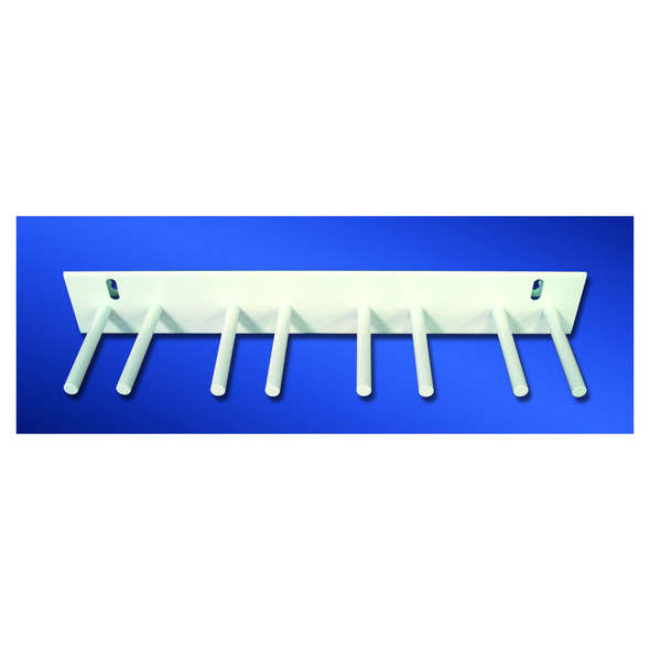 X-Ray Apron Peg Rack Wall Mount 8 Pegs White 1/EA