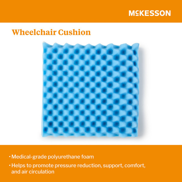 Seat Cushion McKesson 18 W X 16 L X 3 D Inch Convoluted Foam 1/EA