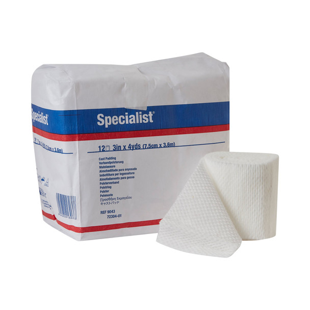 Specialist White Cotton / Rayon Undercast Cast Padding, 3 Inch x 4 Yard