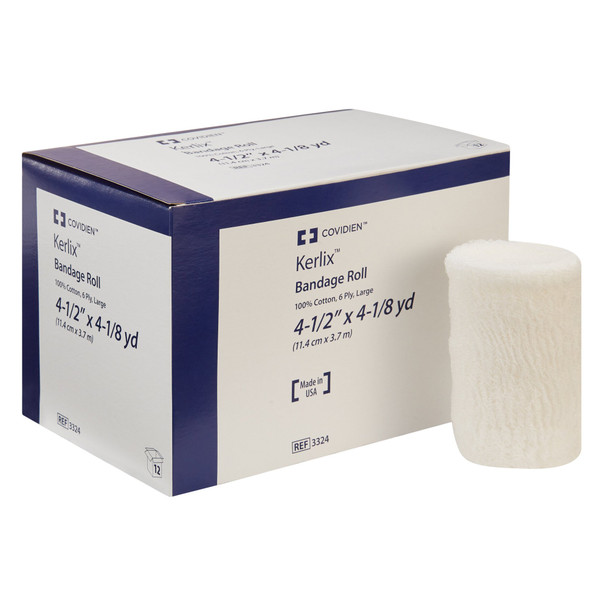 Kerlix NonSterile Fluff Bandage Roll, 4-1/2 Inch x 4-1/10 Yard