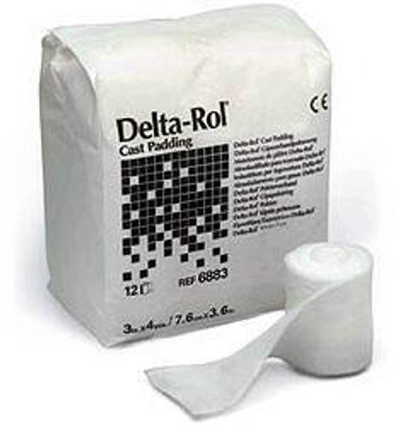 Delta-Rol White Acrylic Undercast Cast Padding, 4 Inch x 4 Yard