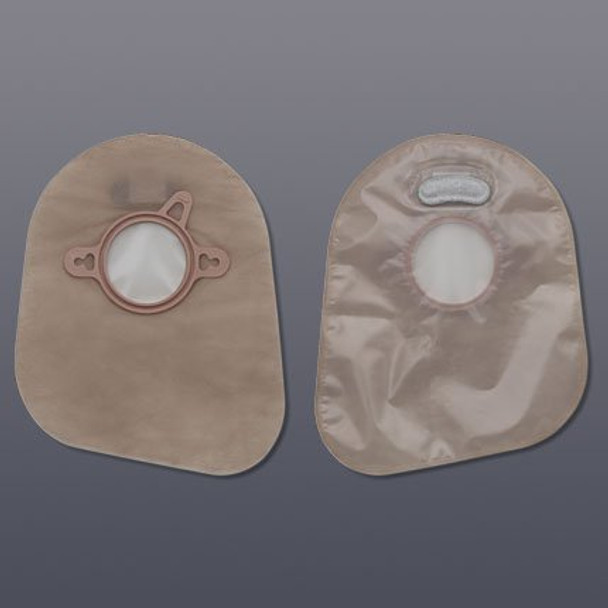 New Image Two-Piece Closed End Transparent Filtered Ostomy Pouch, 7 Inch Length, 1¾ Inch Flange