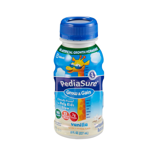 PediaSure Grow & Gain Vanilla Pediatric Oral Supplement / Tube Feeding Formula, 8 oz. Bottle