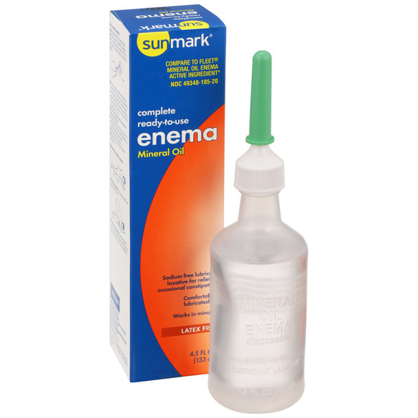 sunmark Mineral Oil Enema, 133-mL Squeeze Bottle