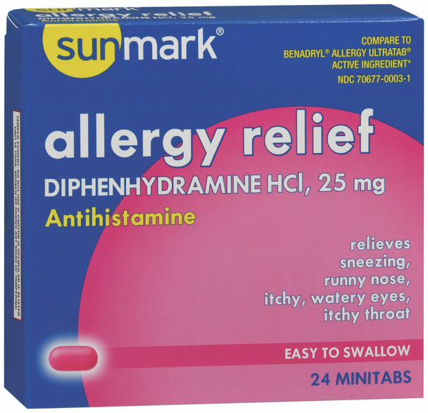 sunmark Diphenhydramine Allergy Relief