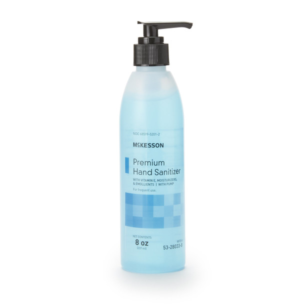 McKesson Premium Hand Sanitizer, 70% Ethyl Alcohol Gel, 8 oz. Pump Bottle, Summer Rain Scent