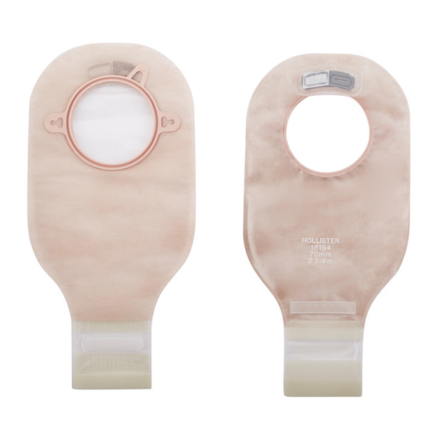 New Image Drainable Transparent Colostomy Pouch, 12 Inch Length, 2¾ Inch Flange