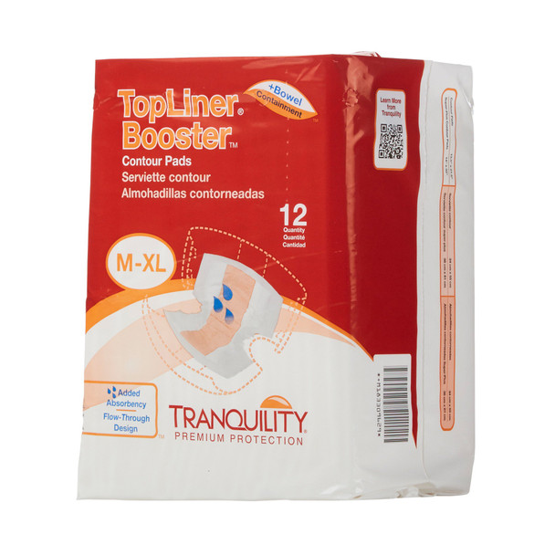 Tranquility Top Liner Added Absorbency Incontinence Booster Pad, 13½ x 21½ Inch