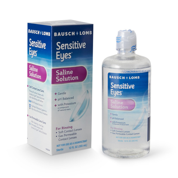 Sensitive Eyes Plus Contact Lens Solution, 12-ounce Bottle