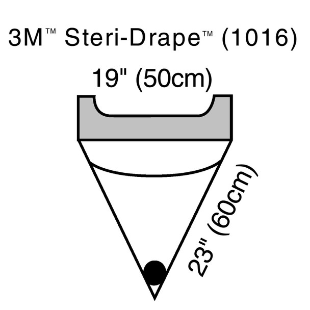 3M Steri-Drape Irrigation Pouch Surgical Drape, 19 W x 23 L Inch