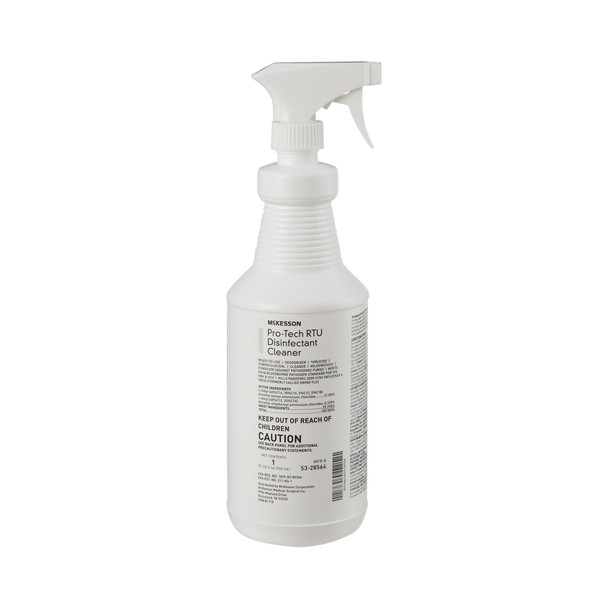 McKesson Pro-Tech Surface Disinfectant Cleaner Alcohol-Based Liquid, Non-Sterile, Floral Scent, 32 oz Bottle