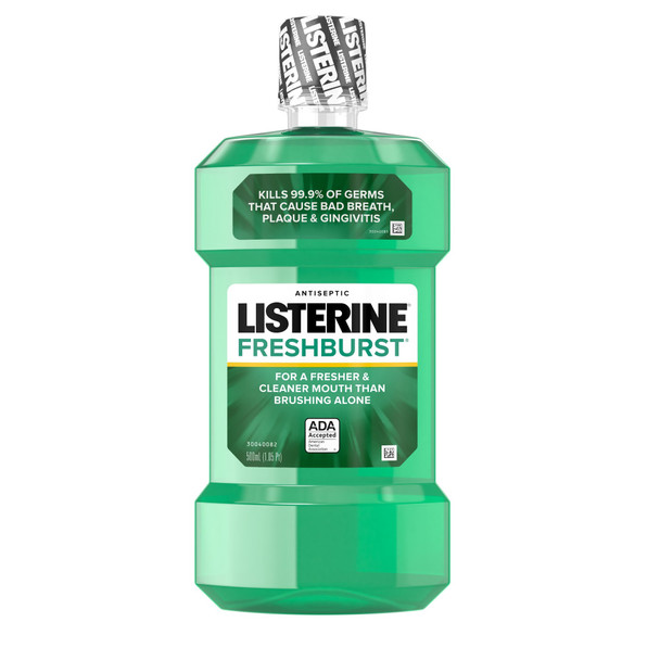 Listerine Freshburst Antiseptic Mouthwash, 500 mL Bottle