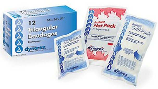 dynarex Triangular Bandage, 40 x 40 x 56 Inch