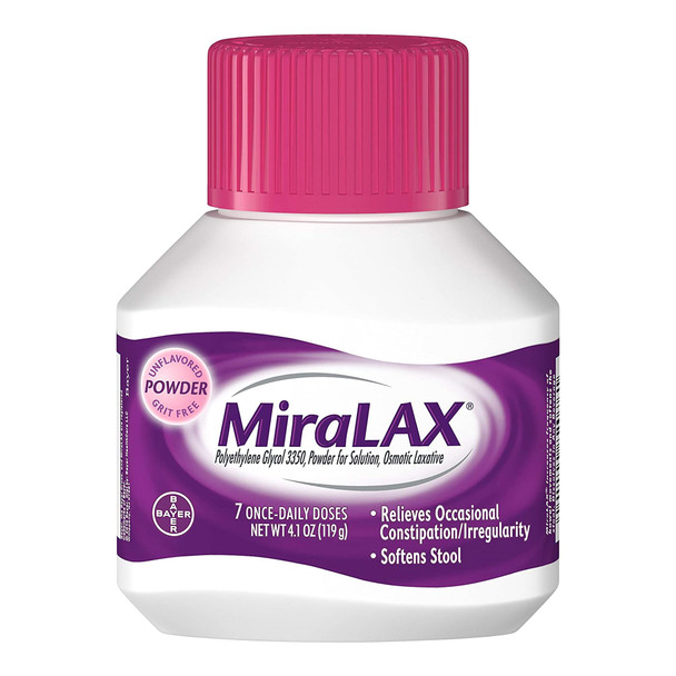 MiraLAX Polyethylene Glycol 3350 Laxative
