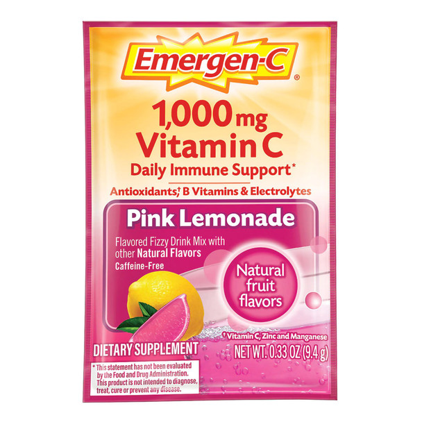 Emergen-C Pink Lemonade Oral Supplement, 0.3 oz. Packet