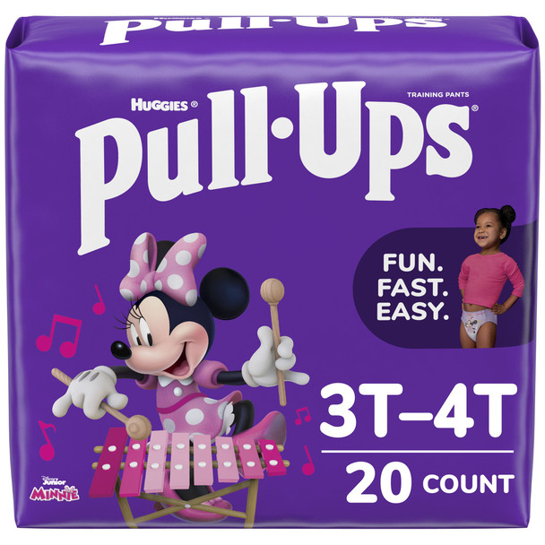 Huggies Pull-Ups Learning Designs for Girls Training Pants, 3T to 4T