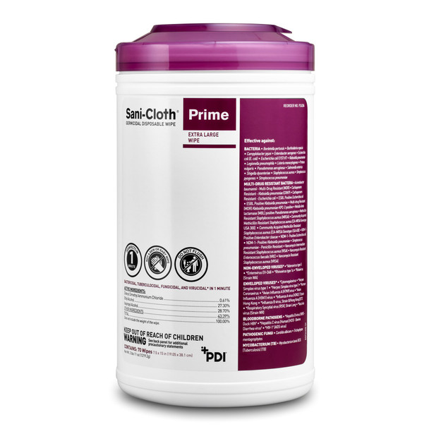 Sani-Cloth Prime Surface Disinfectant Wipes, Extra Large