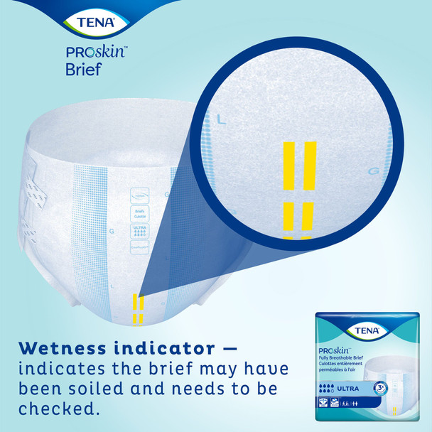 Unisex Adult Incontinence Brief TENA ProSkin Ultra Large Disposable Heavy Absorbency 1/BG