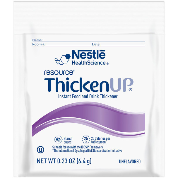 Resource Thickenup Food and Beverage Thickener, 6.4-gram Packet