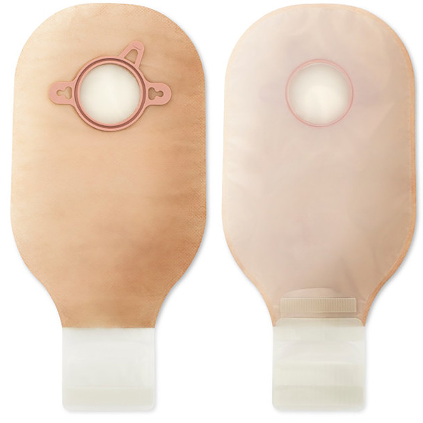 New Image Drainable Transparent Colostomy Pouch, 12 Inch Length, 2¾ Inch Flange