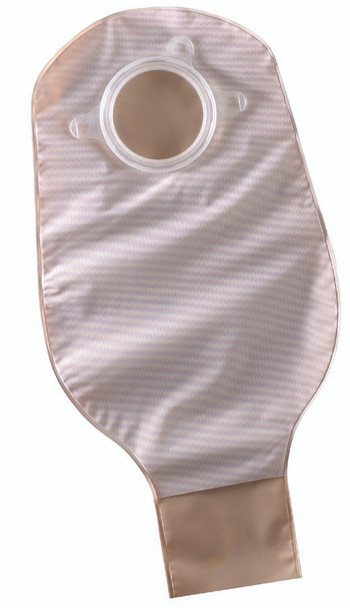 Sur-Fit Natura Two-Piece Drainable Transparent Colostomy Pouch, 12 Inch Length, 1¼ Inch Flange