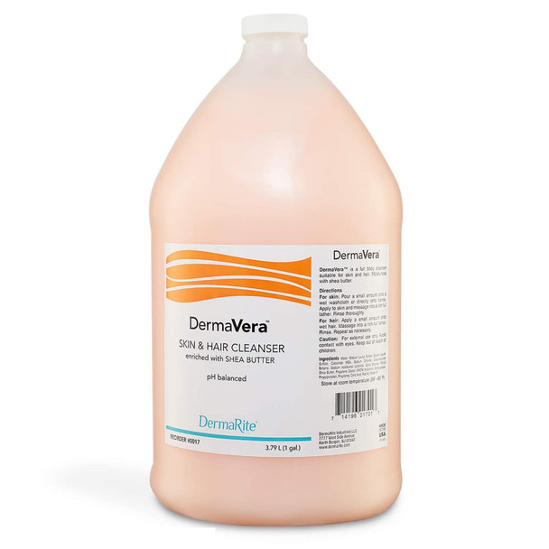 DermaVera Skin & Hair Cleanser, Scented, 1 gal. Jug