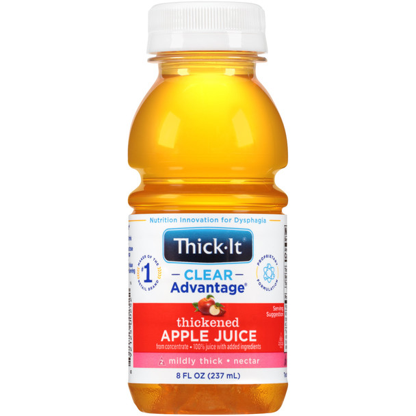 Thick-It Clear Advantage Nectar Consistency Apple Thickened Beverage, 8 oz. Bottle