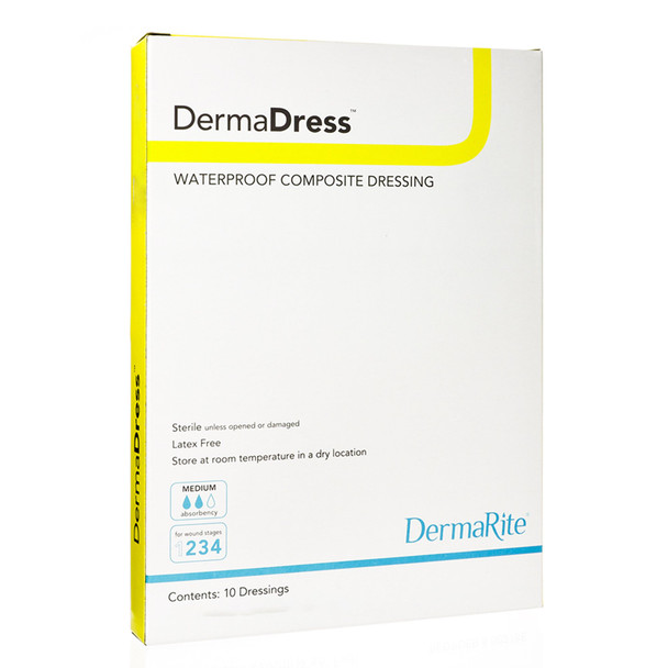 DermaDress Composite Dressing, 4 x 10 Inch