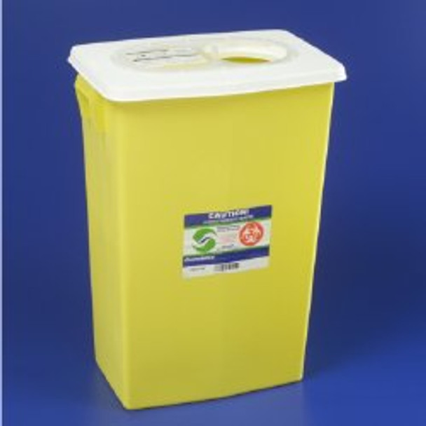 SharpSafety Chemotherapy Waste Container, 18 Gallon, 26 x 12¾ x 18¼ Inch