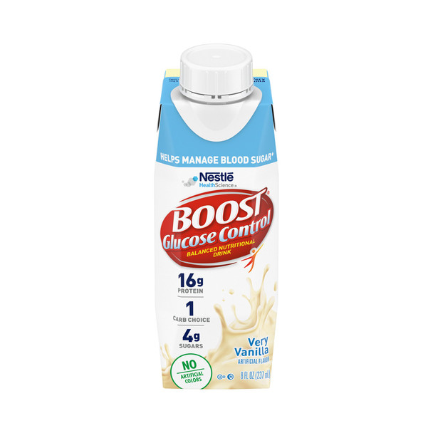 Boost Glucose Control Vanilla Oral Supplement, 8 oz. Carton