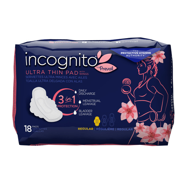Incognito Ultra Thin Regular Sanitary Pad With Wings