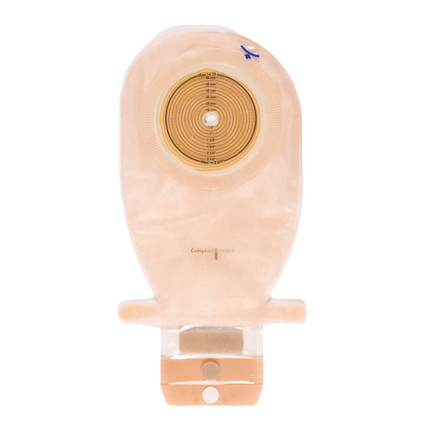 Assura One-Piece Drainable Transparent Colostomy Pouch, 11½ Inch Length, 3/8 to 2¼ Inch Stoma