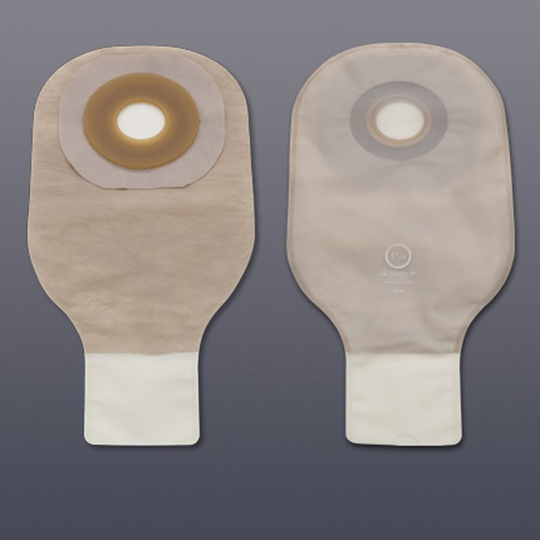 Premier Flextend One-Piece Drainable Transparent Colostomy Pouch, 12 Inch Length, 1½ Inch Stoma