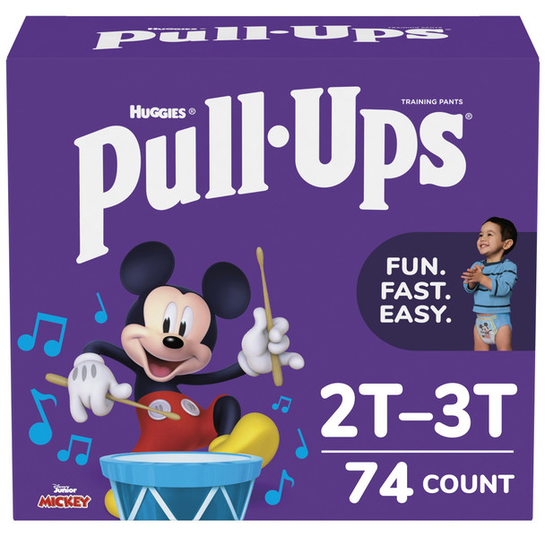 Huggies Pull-Ups Learning Designs Training Pants, 2T to 3T, 74 per Box
