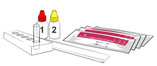 Clearview Strep A Exact II Dipstick Strep A Test Infectious Disease Immunoassay Respiratory Test Kit