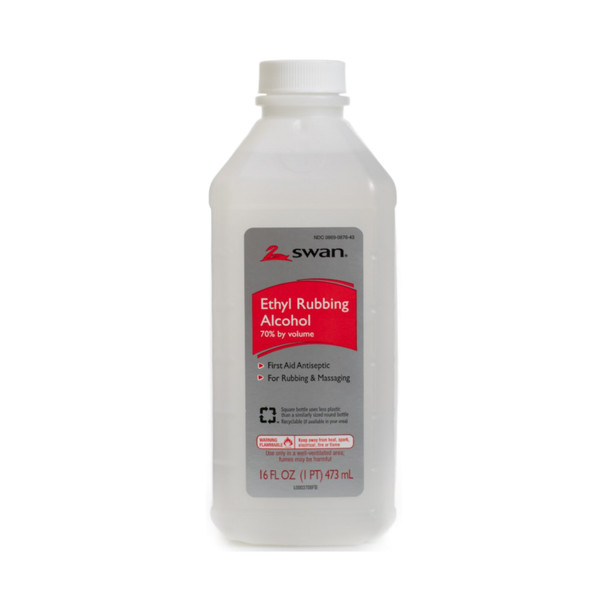 Swan Ethyl Alcohol Antiseptic, 16 oz. Bottle