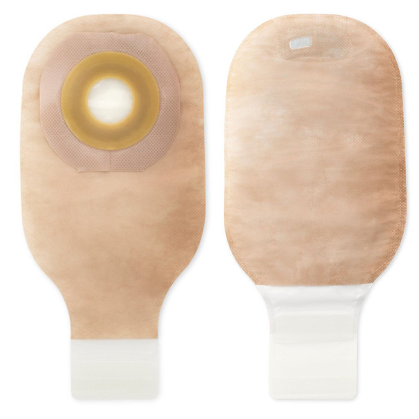 Premier One-Piece Drainable Beige Ostomy Pouch, 12 Inch Length, Up to 2½ Inch Stoma