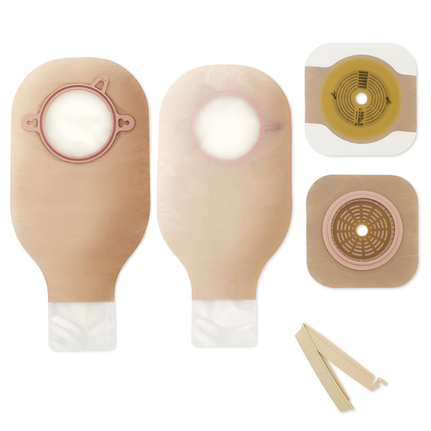 New Image Two-Piece Drainable Clear Ileostomy /Colostomy Kit, 12 Inch Length, 2¾ Inch Flange
