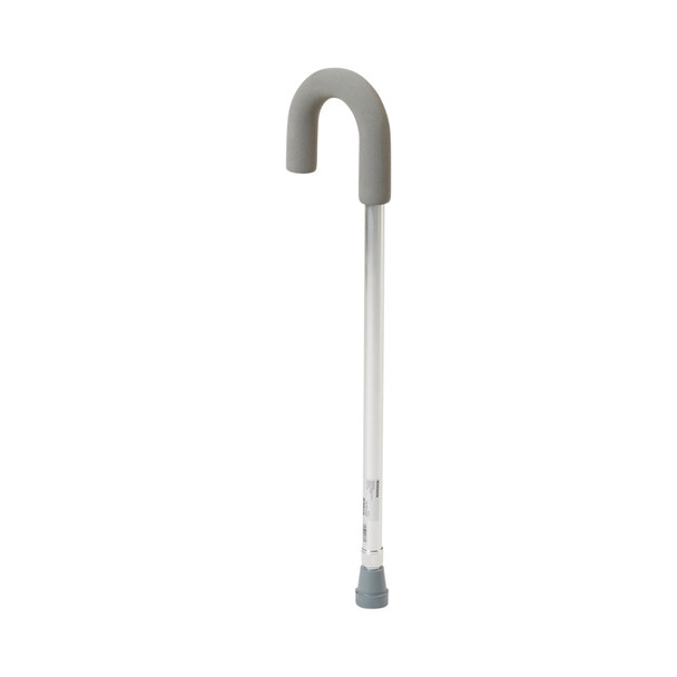 McKesson Round Handle Cane, Aluminum, Height Adjustable, Foam Grip