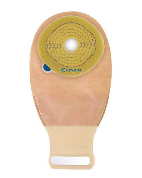 Esteem + One-Piece Drainable Transparent Ostomy Pouch, 12 Inch Length, 9/16 to 1-15/16 Inch Stoma