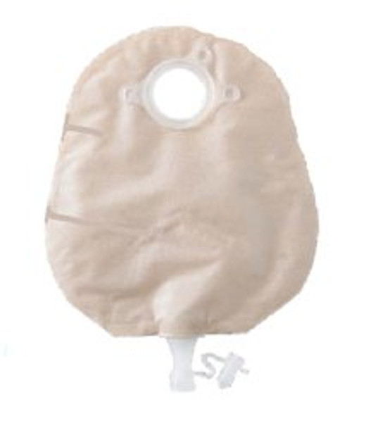 Natura + Two-Piece Drainable Transparent Urostomy Pouch, 10 Inch Length, 1¾ Inch Flange