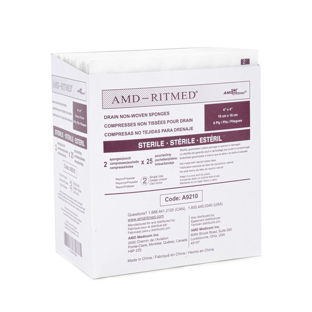 AMD Ritmed I.V. Sponge, 4 x 4 Inch