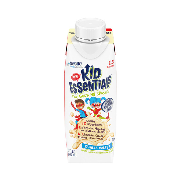 Boost Kid Essentials 1.5 Vanilla Pediatric Oral Supplement / Tube Feeding Formula, 8 oz. Carton