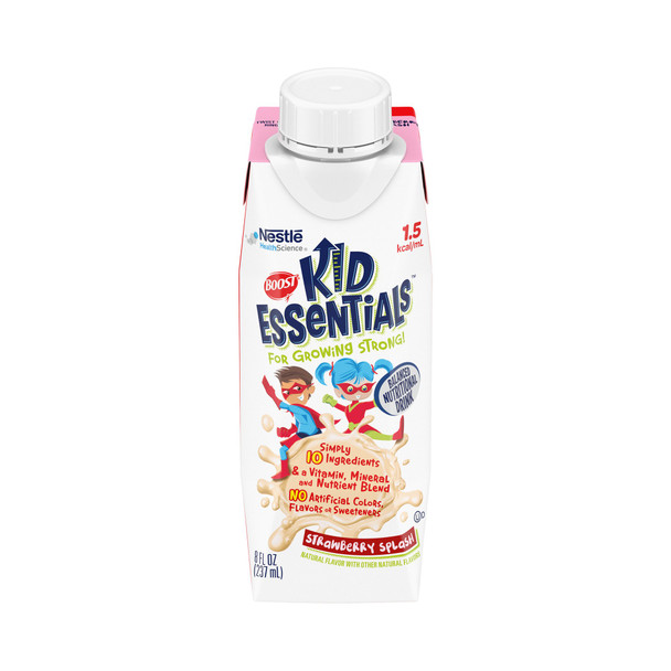 Boost Kid Essentials 1.5 Strawberry Pediatric Oral Supplement, 8 oz. Carton