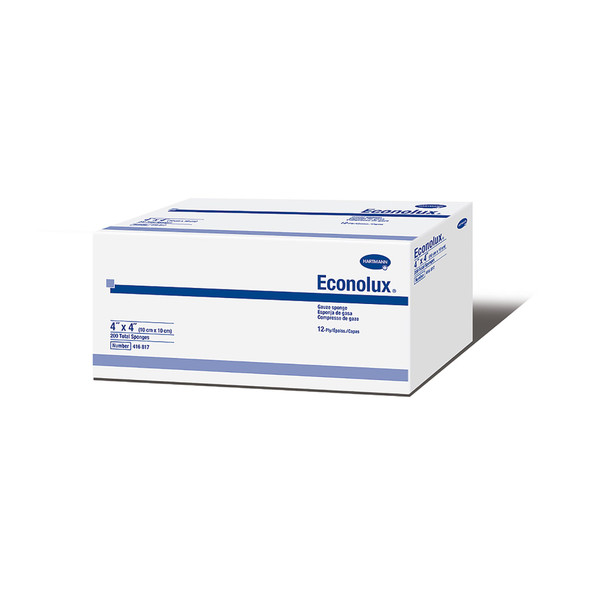 Econolux Gauze Sponge, 4 x 4 Inch