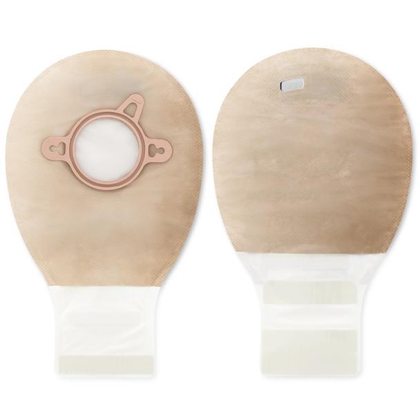 New Image Two-Piece Drainable Beige Filtered Ostomy Pouch, 7 Inch Length, 1¾ Inch Flange