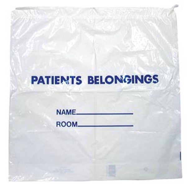 Dukal Patient Belongings Bag, Clear