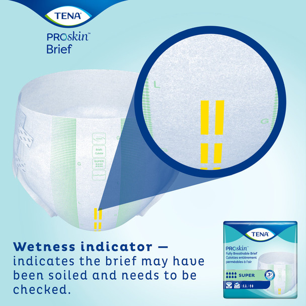 Unisex Adult Incontinence Brief TENA ProSkin Super X-Large Disposable Heavy Absorbency 60/CS