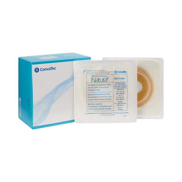 Sur-Fit Natura Durahesive Ostomy Barrier With 1¾-2 1/8 Inch Stoma Opening
