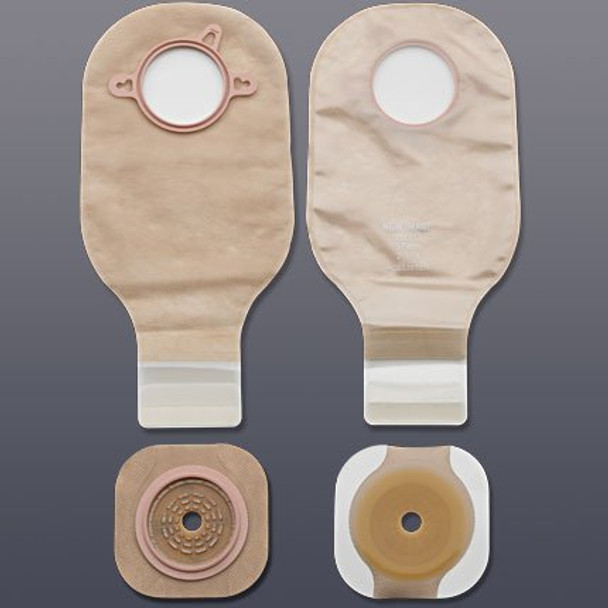 New Image Two-Piece Drainable Clear Ileostomy /Colostomy Kit, 12 Inch Length, 4 Inch Flange